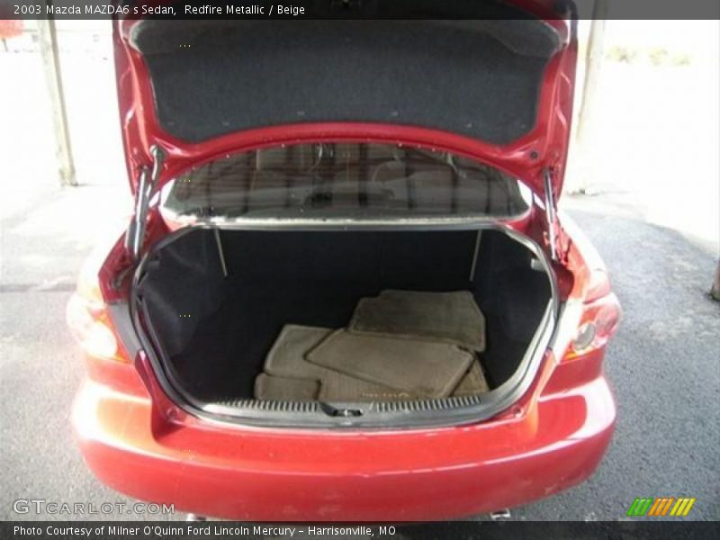 Redfire Metallic / Beige 2003 Mazda MAZDA6 s Sedan