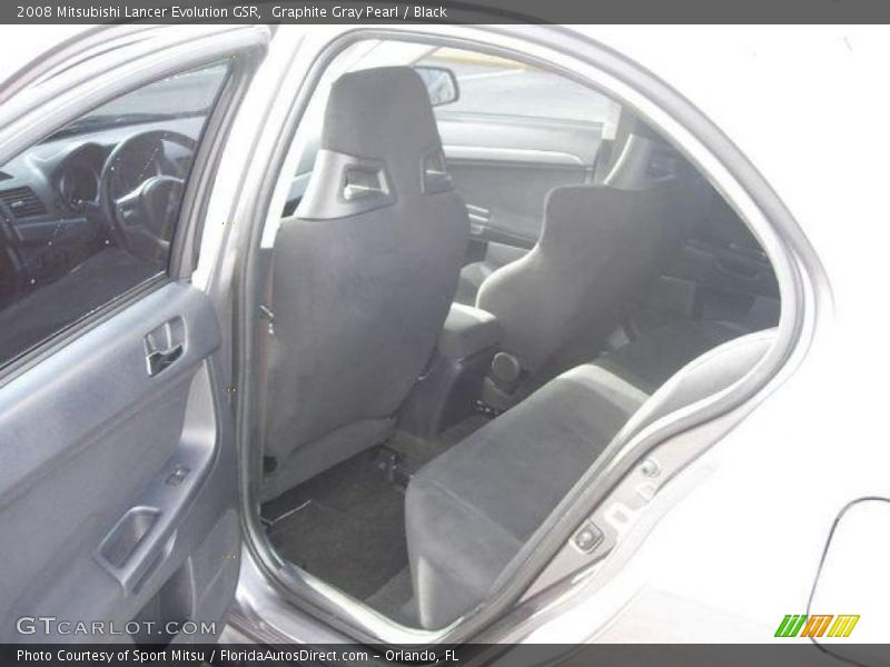 Graphite Gray Pearl / Black 2008 Mitsubishi Lancer Evolution GSR