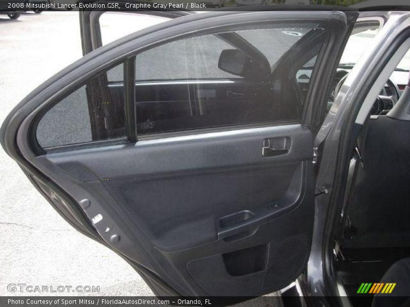 Graphite Gray Pearl / Black 2008 Mitsubishi Lancer Evolution GSR