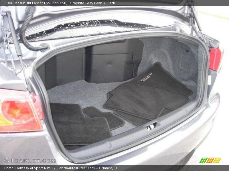 Graphite Gray Pearl / Black 2008 Mitsubishi Lancer Evolution GSR
