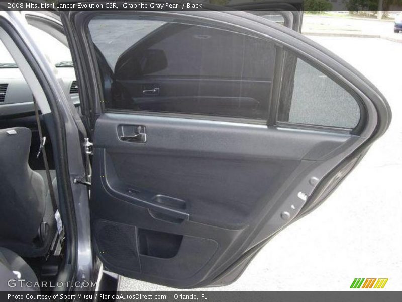Graphite Gray Pearl / Black 2008 Mitsubishi Lancer Evolution GSR