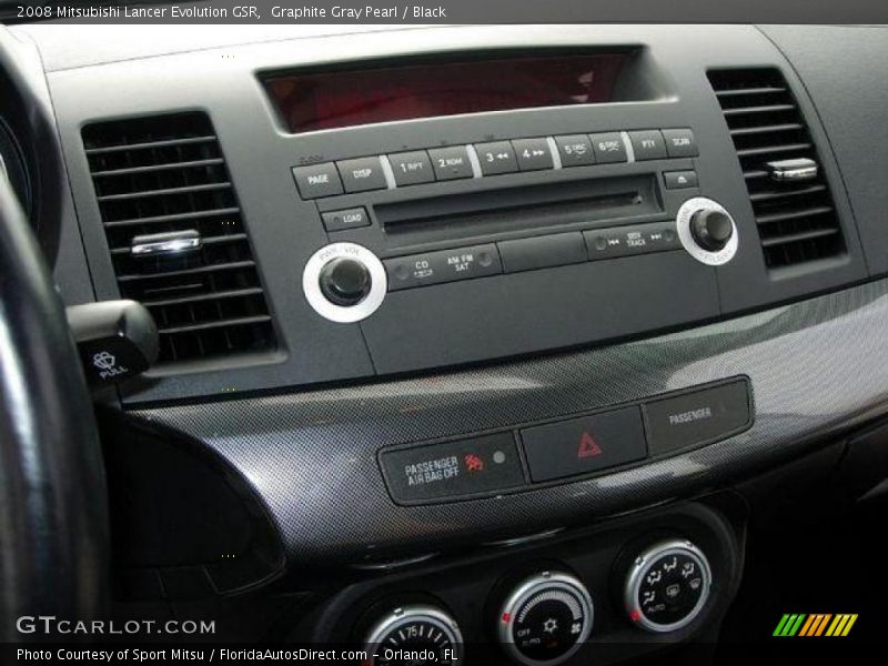 Graphite Gray Pearl / Black 2008 Mitsubishi Lancer Evolution GSR