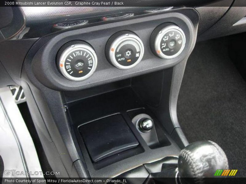 Graphite Gray Pearl / Black 2008 Mitsubishi Lancer Evolution GSR