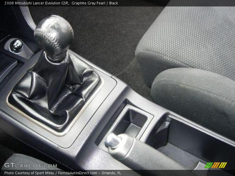Graphite Gray Pearl / Black 2008 Mitsubishi Lancer Evolution GSR