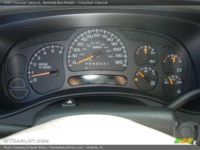 Bermuda Blue Metallic / Gray/Dark Charcoal 2006 Chevrolet Tahoe LS
