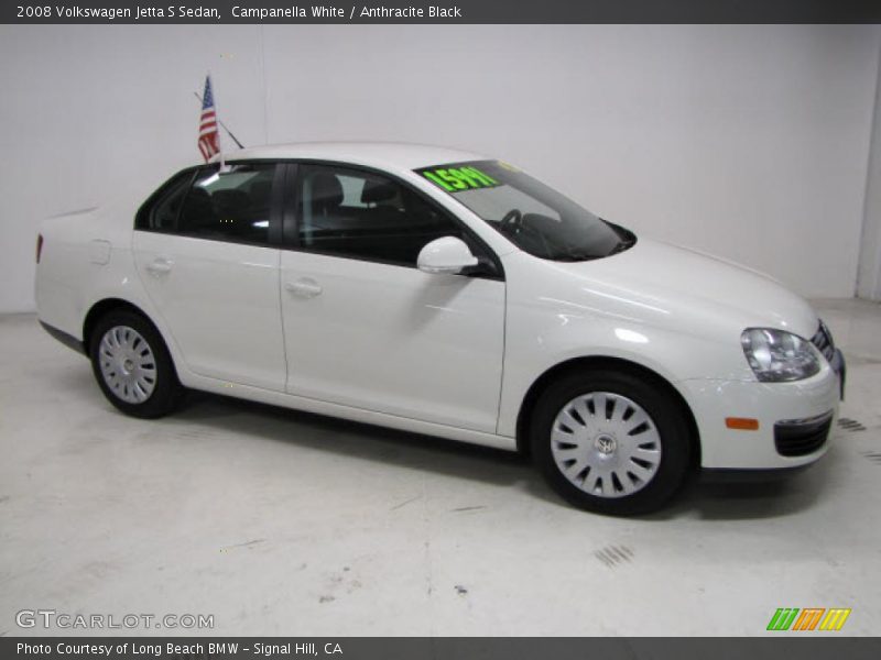 Campanella White / Anthracite Black 2008 Volkswagen Jetta S Sedan