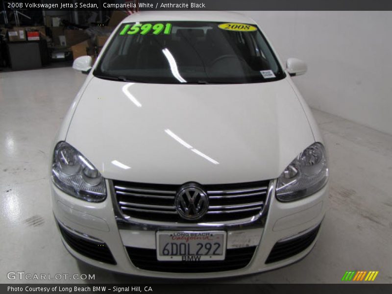Campanella White / Anthracite Black 2008 Volkswagen Jetta S Sedan