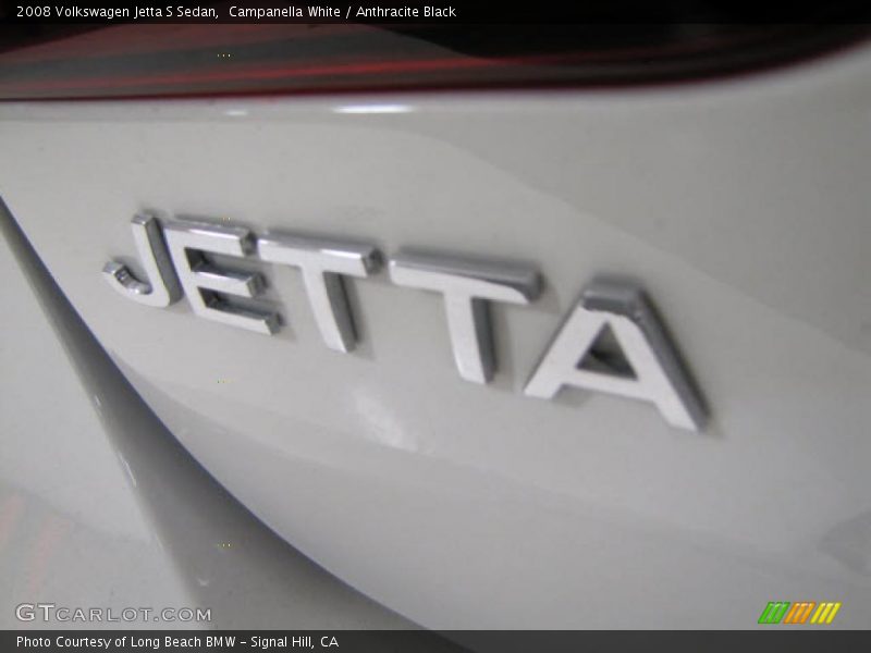 Campanella White / Anthracite Black 2008 Volkswagen Jetta S Sedan