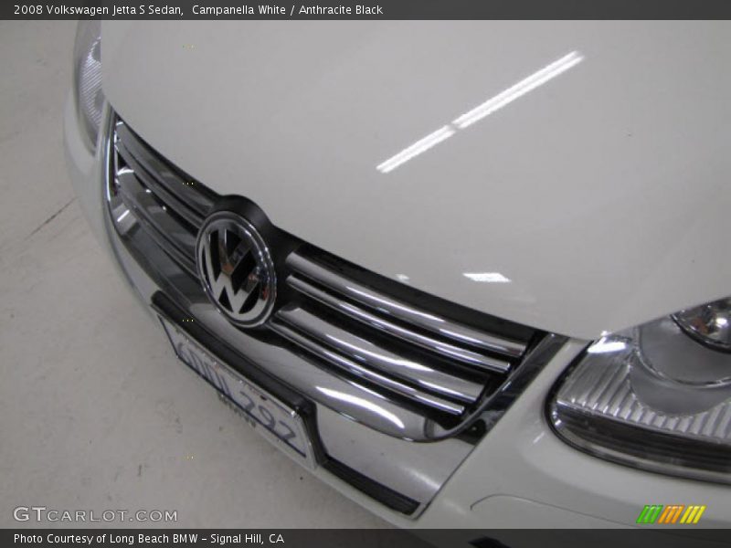 Campanella White / Anthracite Black 2008 Volkswagen Jetta S Sedan