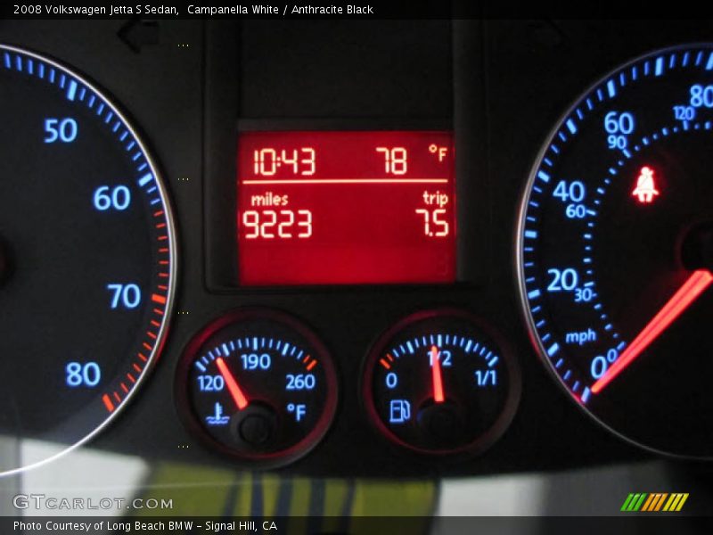 Campanella White / Anthracite Black 2008 Volkswagen Jetta S Sedan