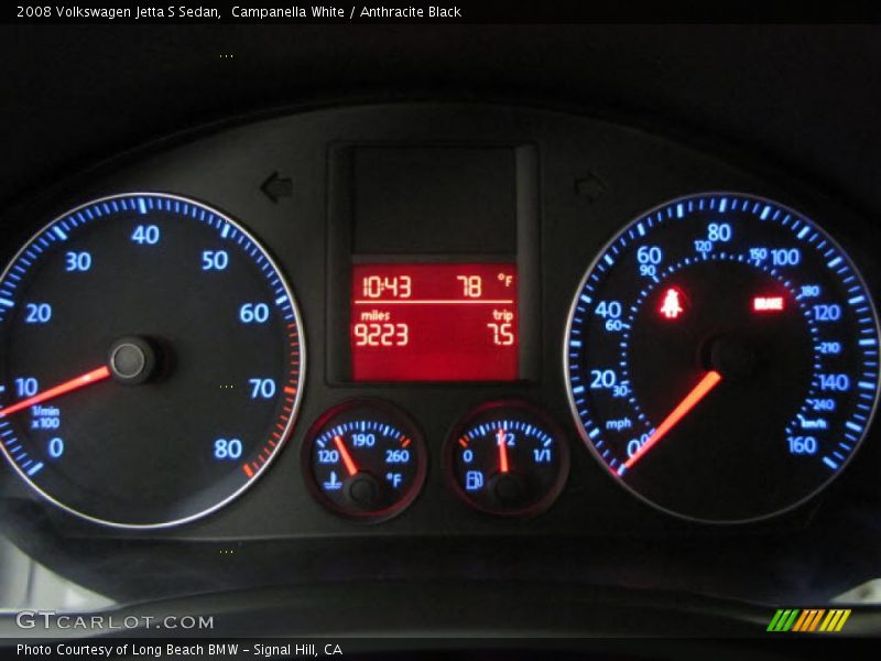 Campanella White / Anthracite Black 2008 Volkswagen Jetta S Sedan