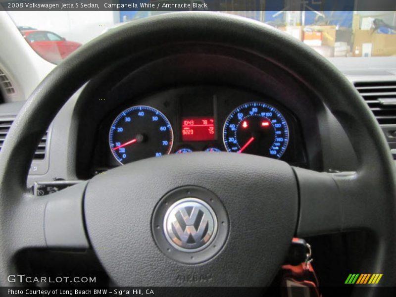 Campanella White / Anthracite Black 2008 Volkswagen Jetta S Sedan