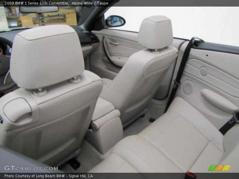 Alpine White / Taupe 2009 BMW 1 Series 128i Convertible