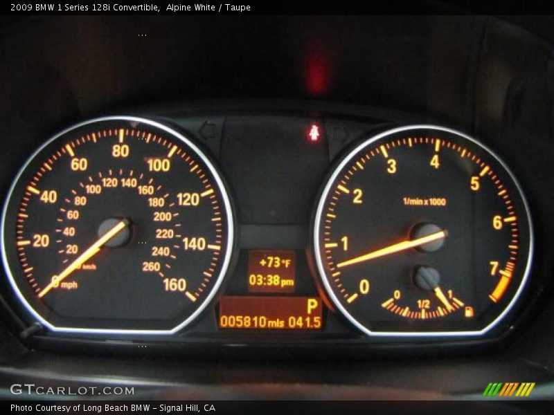 Alpine White / Taupe 2009 BMW 1 Series 128i Convertible
