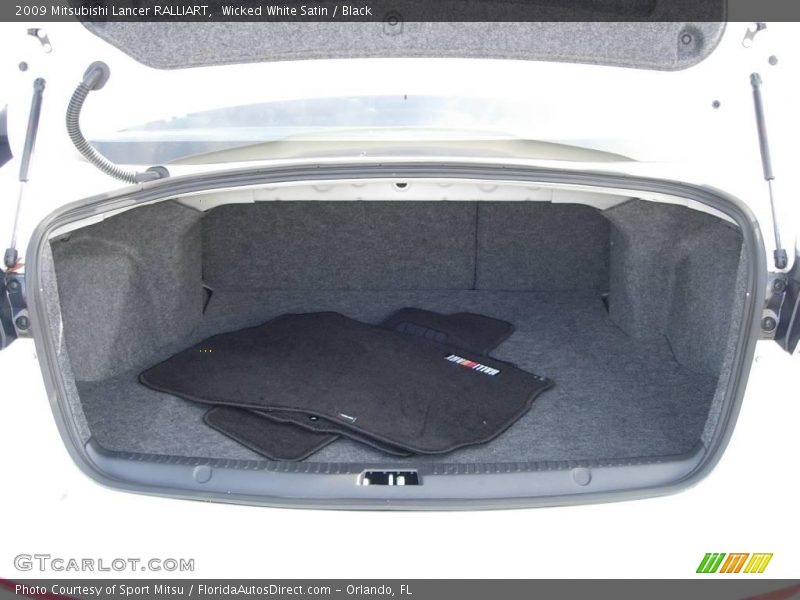Wicked White Satin / Black 2009 Mitsubishi Lancer RALLIART