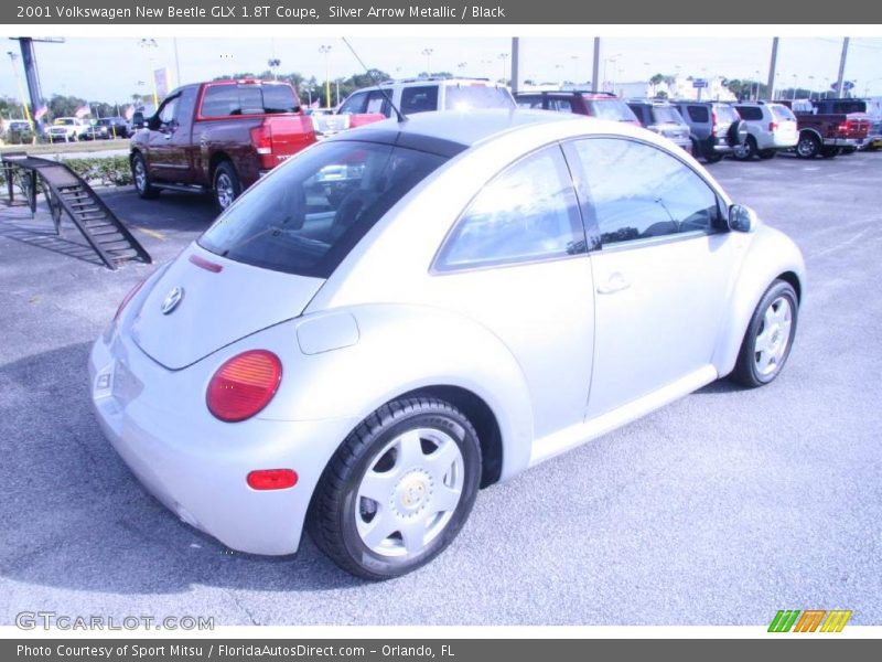 Silver Arrow Metallic / Black 2001 Volkswagen New Beetle GLX 1.8T Coupe