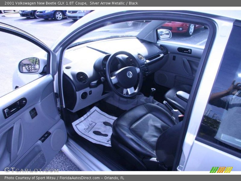 Silver Arrow Metallic / Black 2001 Volkswagen New Beetle GLX 1.8T Coupe