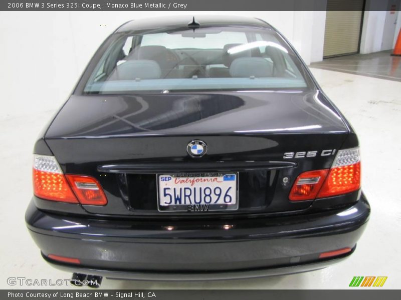 Monaco Blue Metallic / Grey 2006 BMW 3 Series 325i Coupe