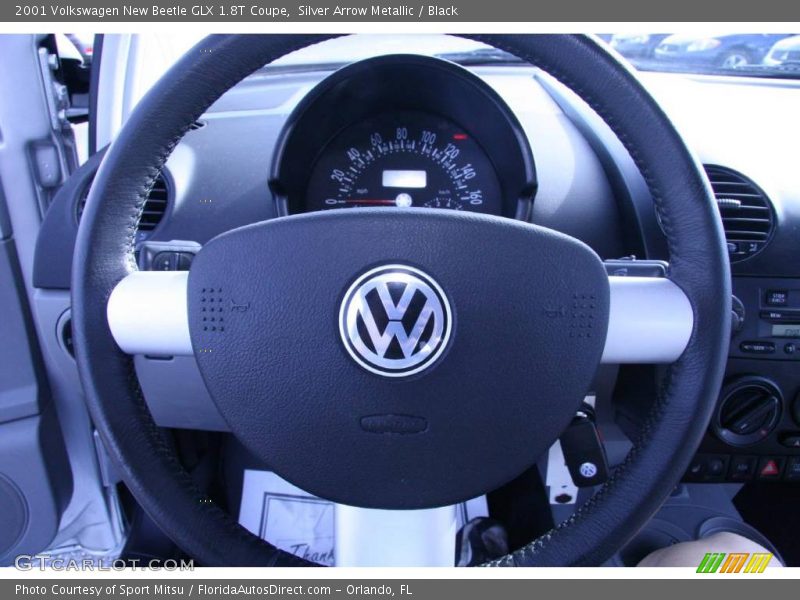 Silver Arrow Metallic / Black 2001 Volkswagen New Beetle GLX 1.8T Coupe