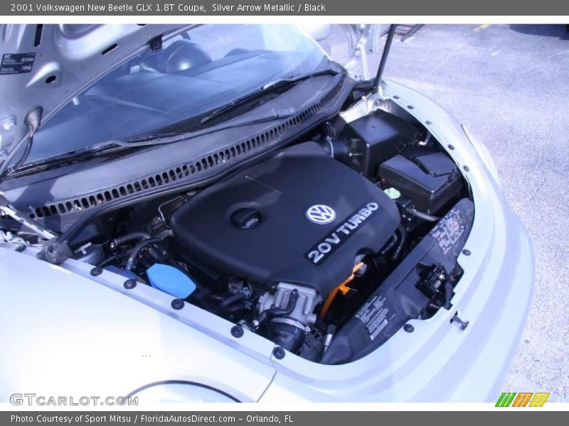 Silver Arrow Metallic / Black 2001 Volkswagen New Beetle GLX 1.8T Coupe