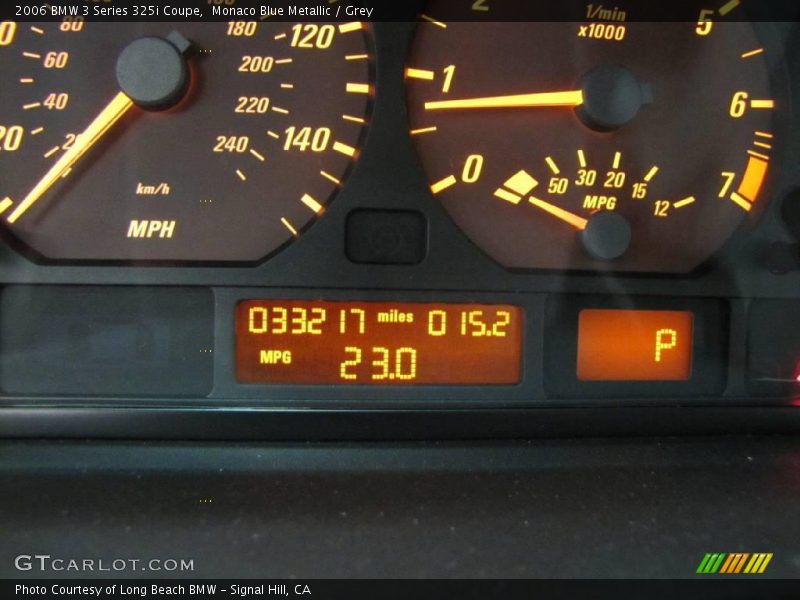 Monaco Blue Metallic / Grey 2006 BMW 3 Series 325i Coupe