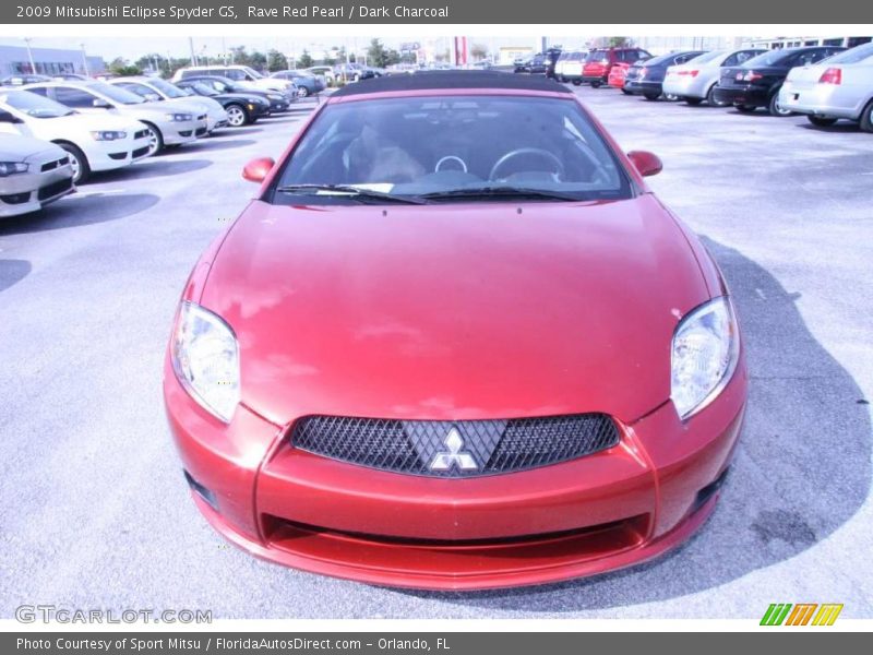 Rave Red Pearl / Dark Charcoal 2009 Mitsubishi Eclipse Spyder GS