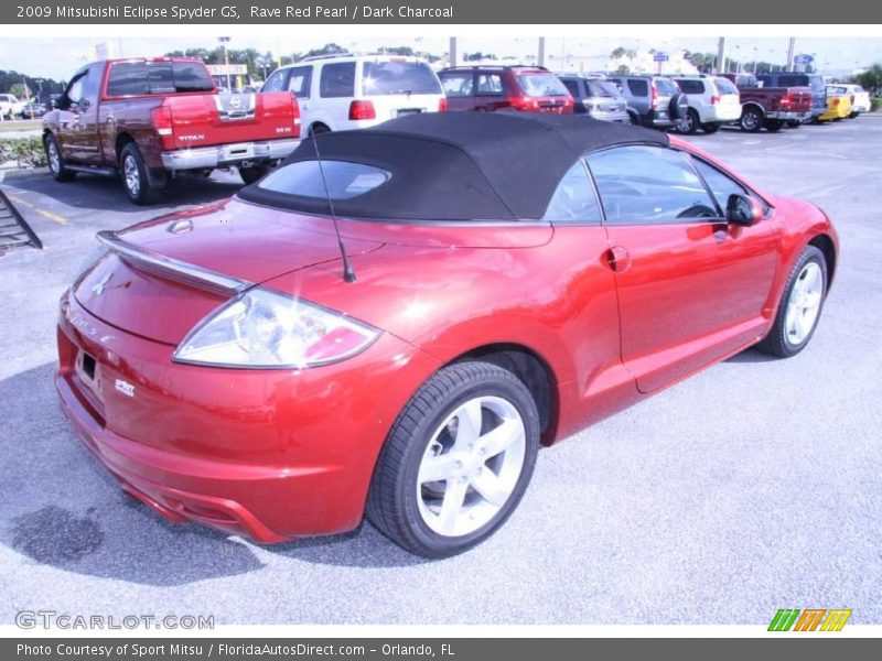 Rave Red Pearl / Dark Charcoal 2009 Mitsubishi Eclipse Spyder GS