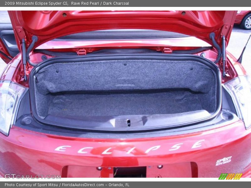 Rave Red Pearl / Dark Charcoal 2009 Mitsubishi Eclipse Spyder GS