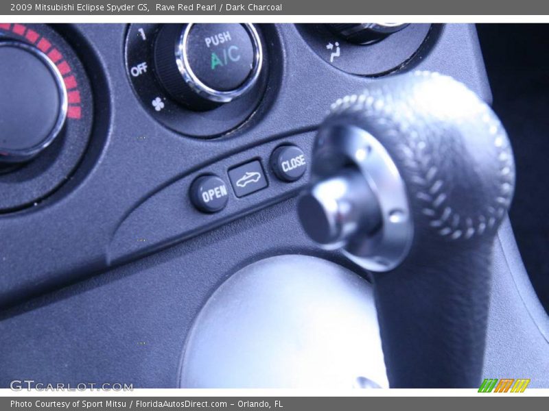 Rave Red Pearl / Dark Charcoal 2009 Mitsubishi Eclipse Spyder GS