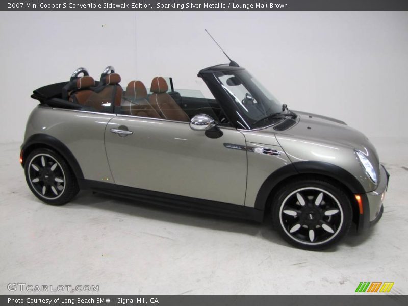 Sparkling Silver Metallic / Lounge Malt Brown 2007 Mini Cooper S Convertible Sidewalk Edition