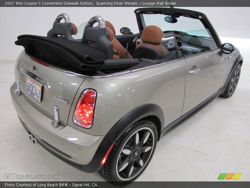 Sparkling Silver Metallic / Lounge Malt Brown 2007 Mini Cooper S Convertible Sidewalk Edition