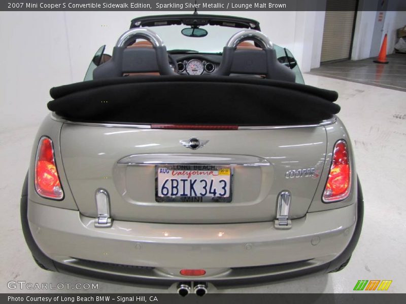 Sparkling Silver Metallic / Lounge Malt Brown 2007 Mini Cooper S Convertible Sidewalk Edition