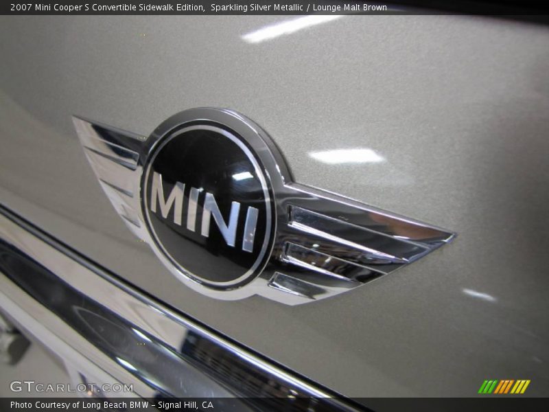 Sparkling Silver Metallic / Lounge Malt Brown 2007 Mini Cooper S Convertible Sidewalk Edition