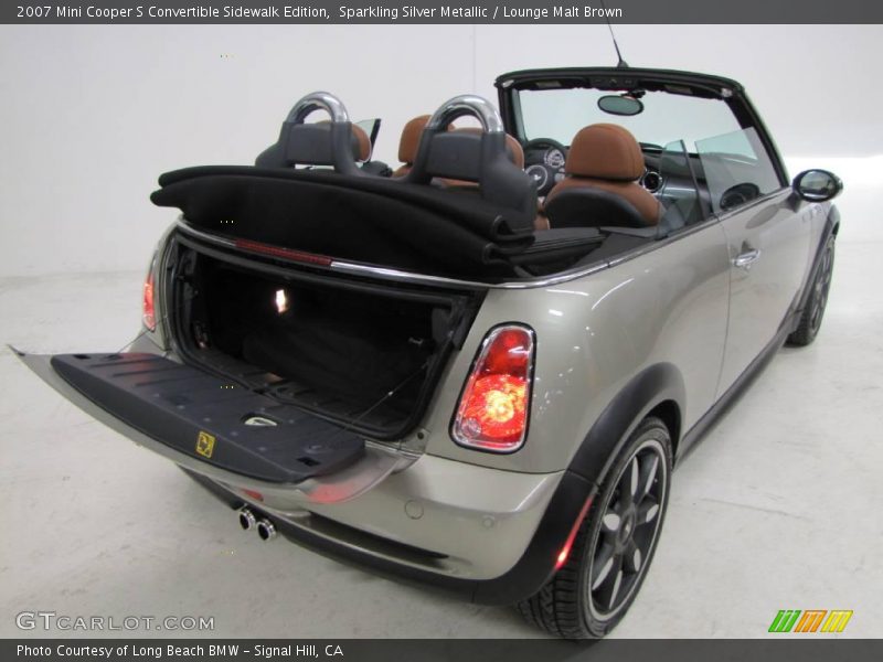 Sparkling Silver Metallic / Lounge Malt Brown 2007 Mini Cooper S Convertible Sidewalk Edition