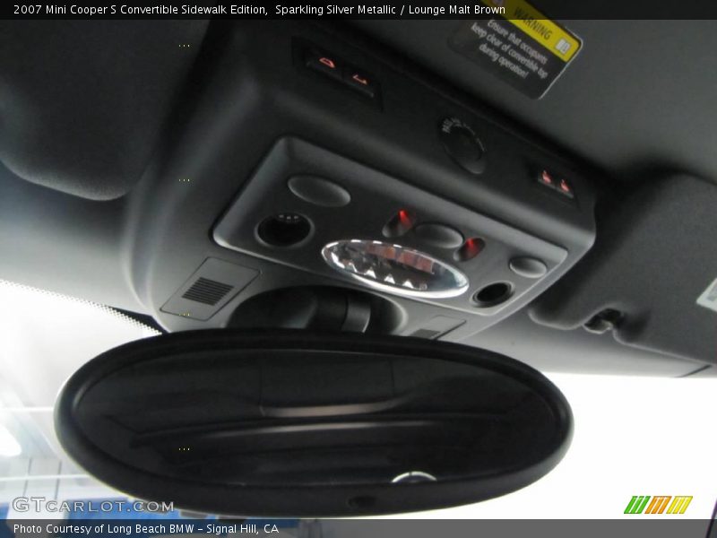 Sparkling Silver Metallic / Lounge Malt Brown 2007 Mini Cooper S Convertible Sidewalk Edition