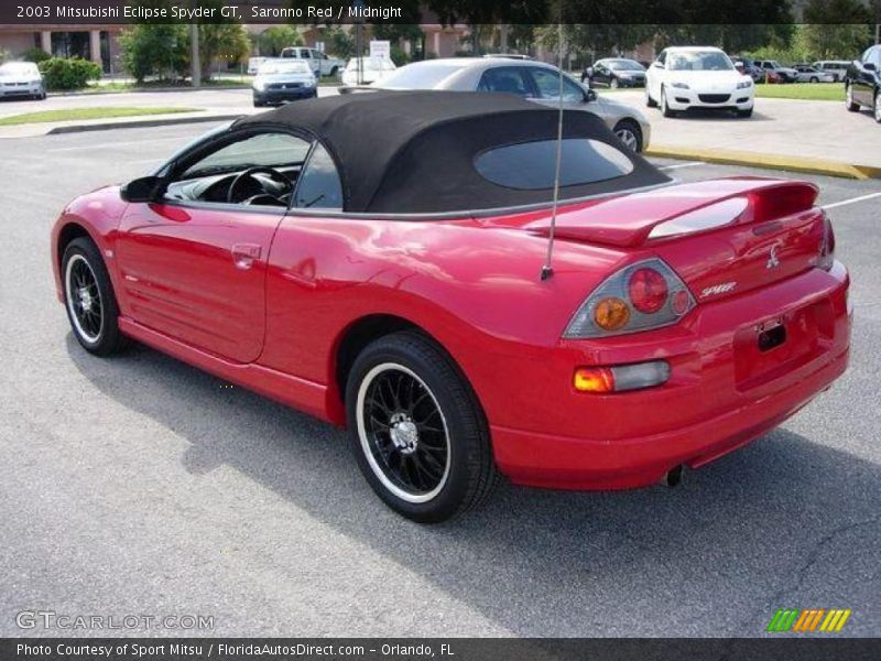 Saronno Red / Midnight 2003 Mitsubishi Eclipse Spyder GT