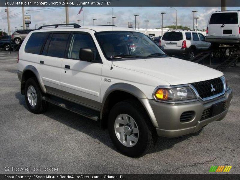 Summit White / Tan 2003 Mitsubishi Montero Sport XLS 4x4