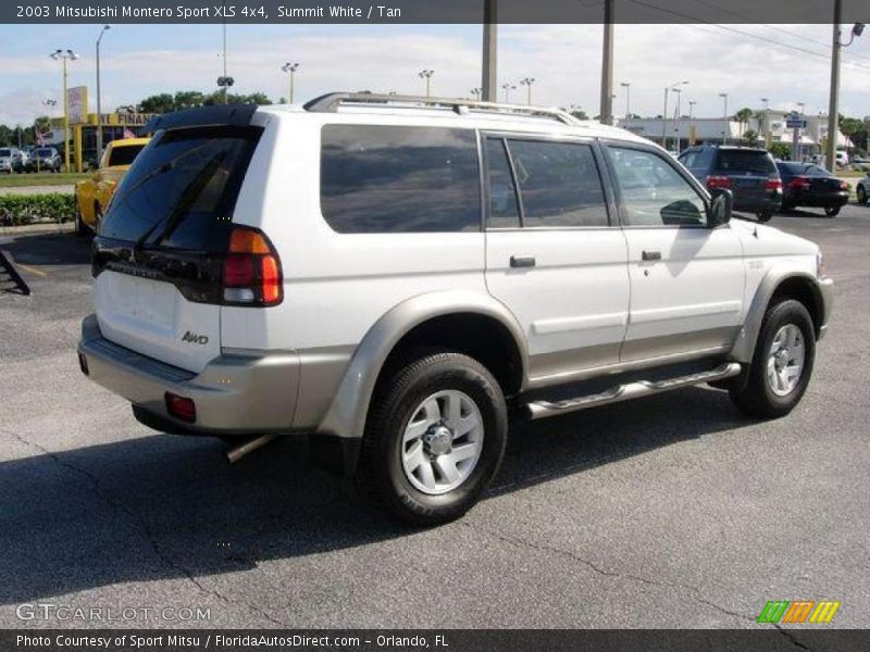 Summit White / Tan 2003 Mitsubishi Montero Sport XLS 4x4