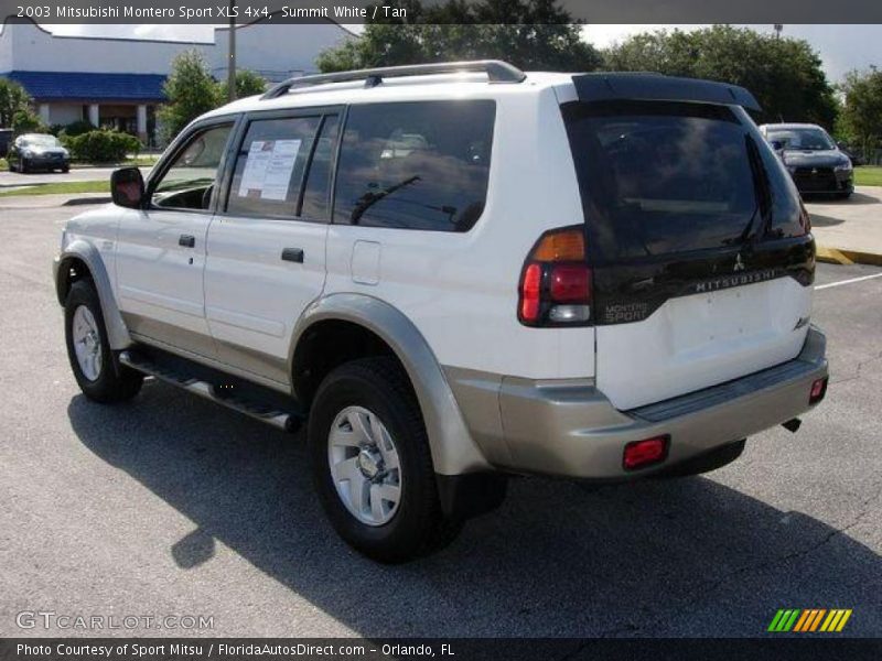 Summit White / Tan 2003 Mitsubishi Montero Sport XLS 4x4