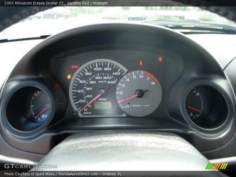 Saronno Red / Midnight 2003 Mitsubishi Eclipse Spyder GT
