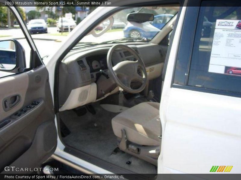 Summit White / Tan 2003 Mitsubishi Montero Sport XLS 4x4
