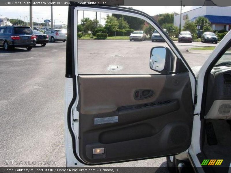 Summit White / Tan 2003 Mitsubishi Montero Sport XLS 4x4