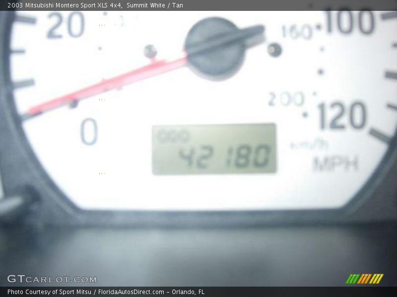 Summit White / Tan 2003 Mitsubishi Montero Sport XLS 4x4