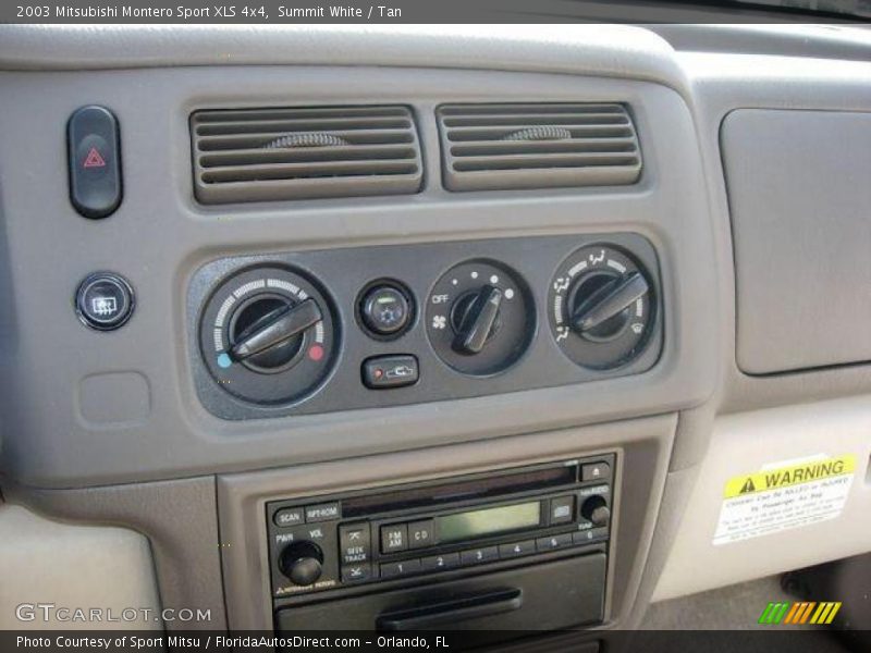 Summit White / Tan 2003 Mitsubishi Montero Sport XLS 4x4