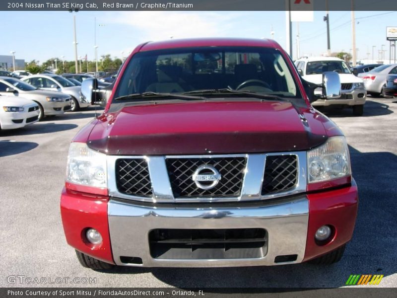 Red Brawn / Graphite/Titanium 2004 Nissan Titan SE King Cab