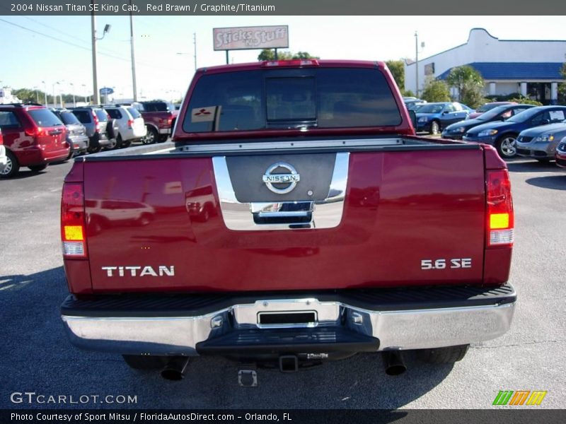 Red Brawn / Graphite/Titanium 2004 Nissan Titan SE King Cab