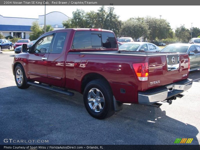 Red Brawn / Graphite/Titanium 2004 Nissan Titan SE King Cab