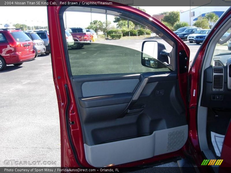 Red Brawn / Graphite/Titanium 2004 Nissan Titan SE King Cab