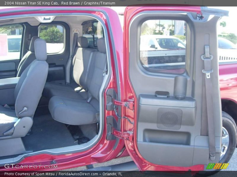 Red Brawn / Graphite/Titanium 2004 Nissan Titan SE King Cab