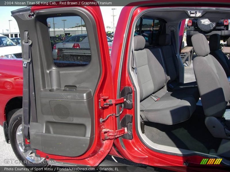 Red Brawn / Graphite/Titanium 2004 Nissan Titan SE King Cab